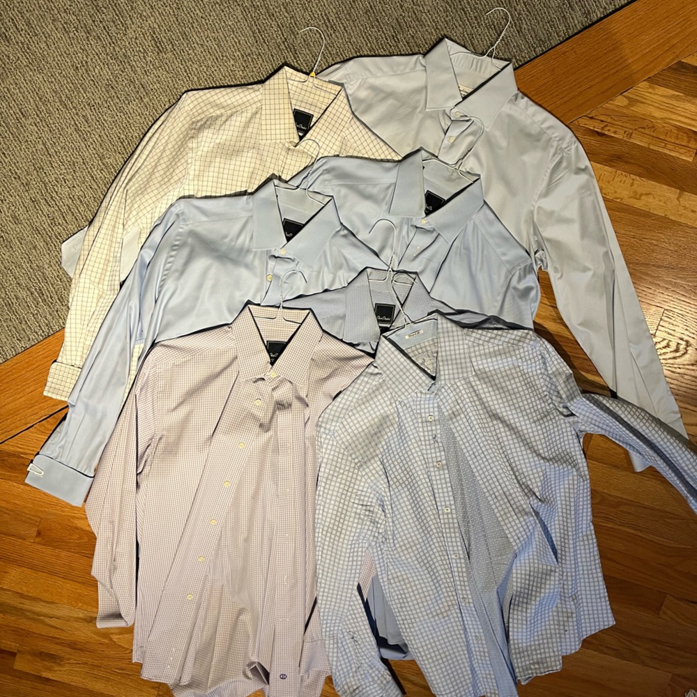 David Donahue BUNDLE  7 total - men’s shirts 16.5 decent condition